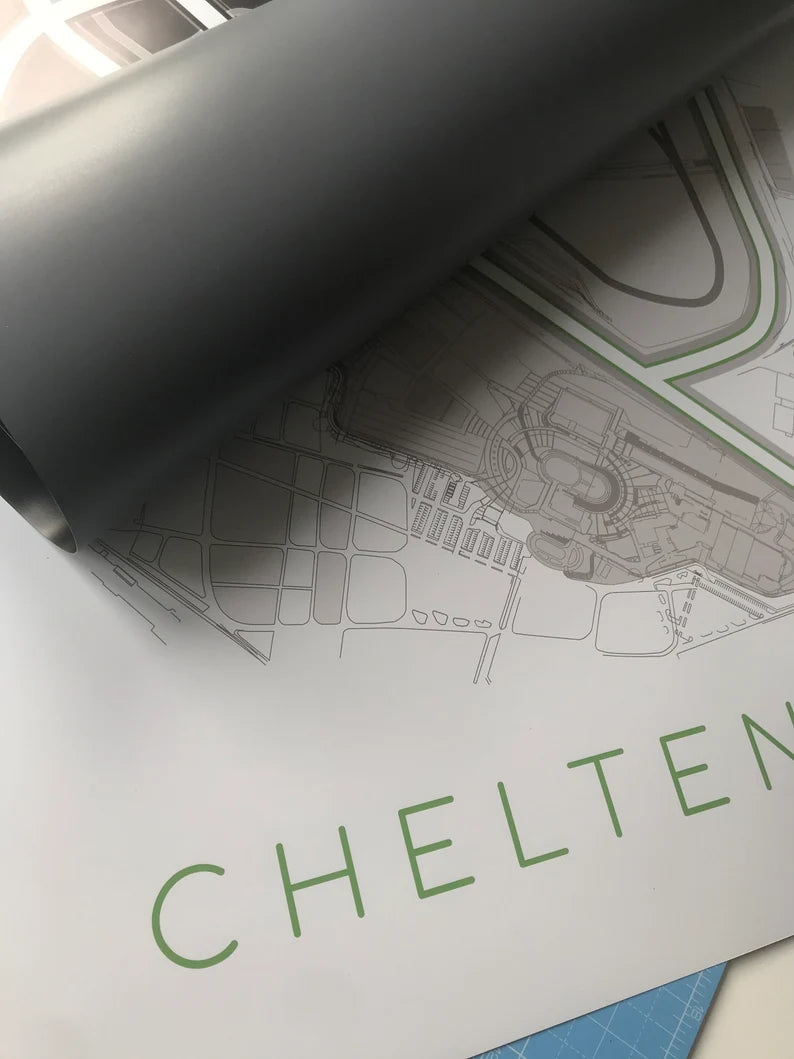 Cheltenham Racecourse - Digital Abstract Print