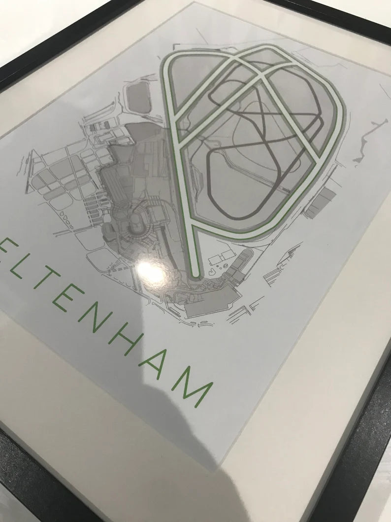 Cheltenham Racecourse - Digital Abstract Print