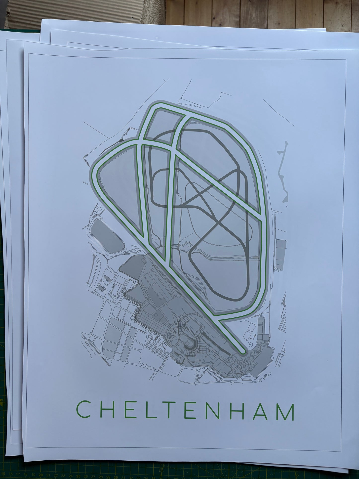 Cheltenham Racecourse Print - 50 x 40cm