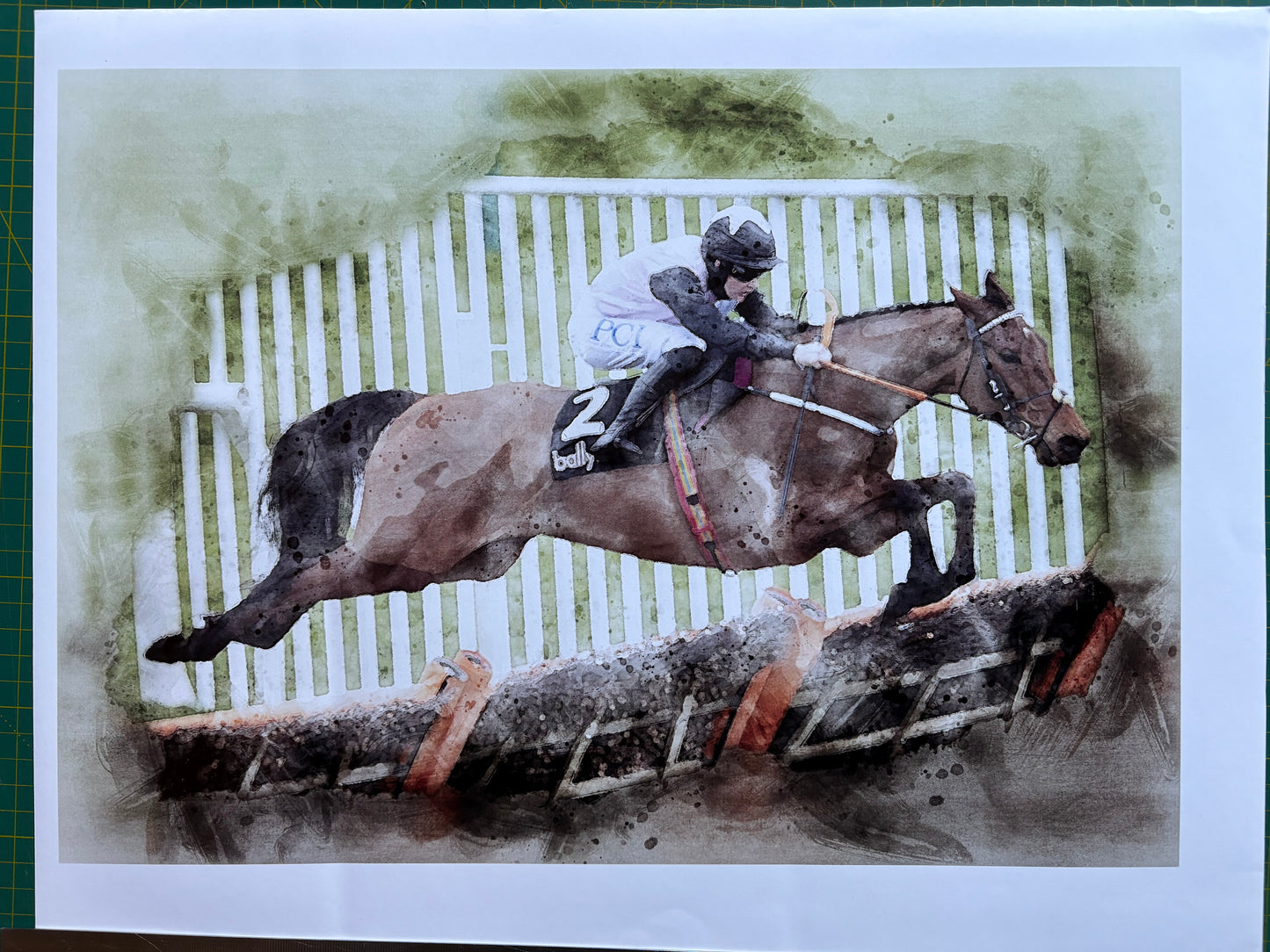 Bob Olinger Racehorse Print - A3