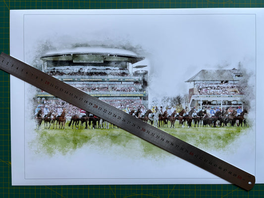 Grand National Racehorse Print - A3