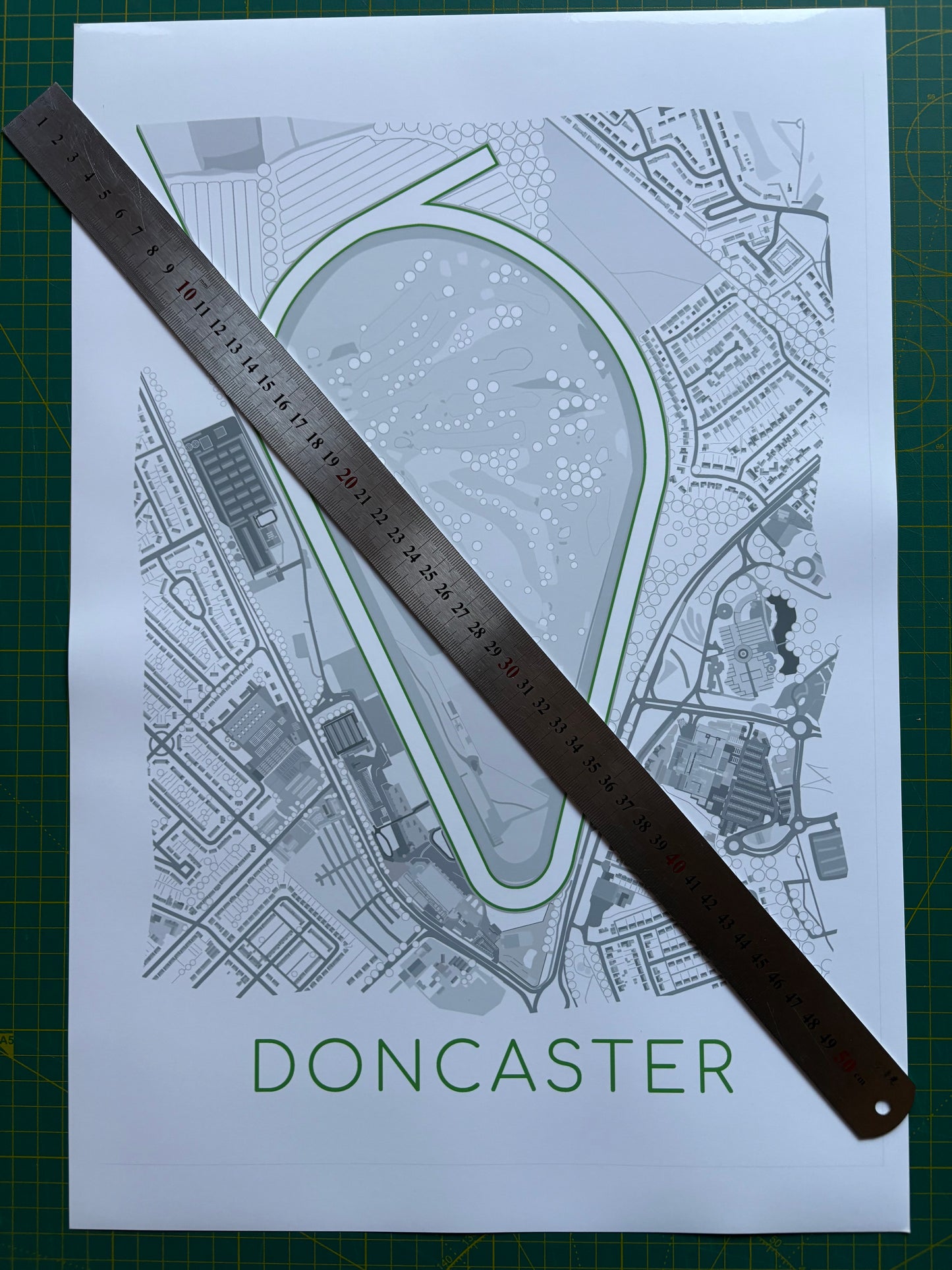 Doncaster Racecourse Print - A3