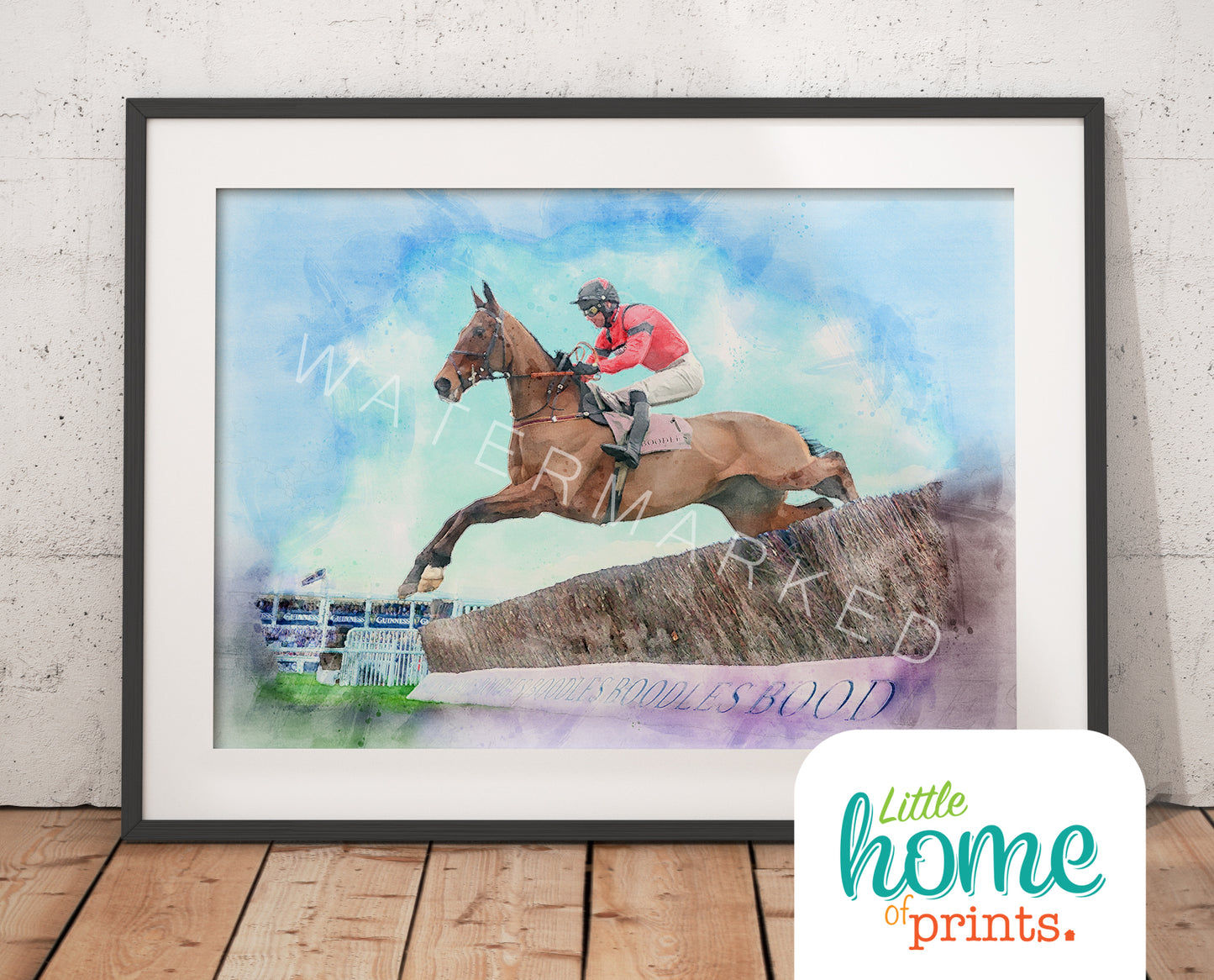 Ahoy Senor Racehorse Print - Digital Watercolour Art