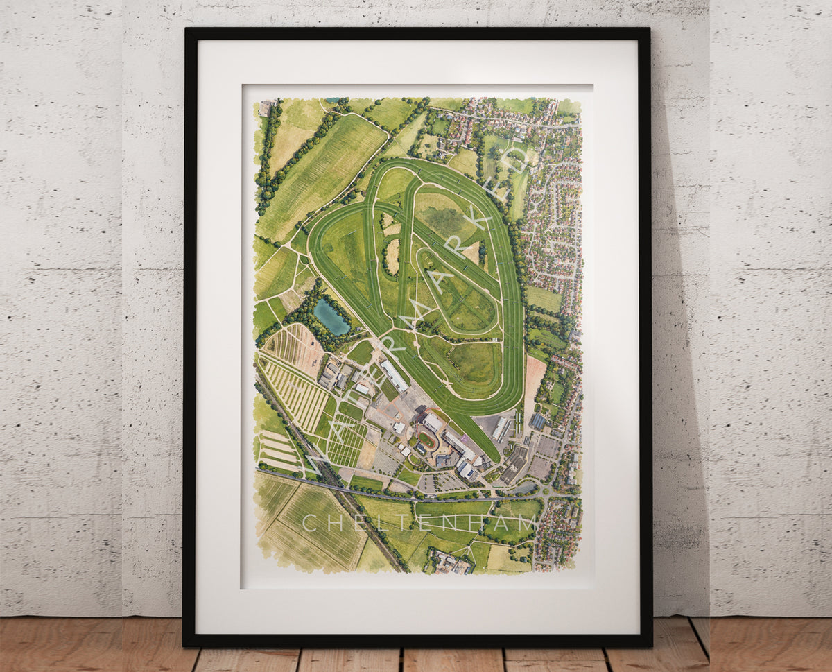 Cheltenham Racecourse Art - Watercolour Print