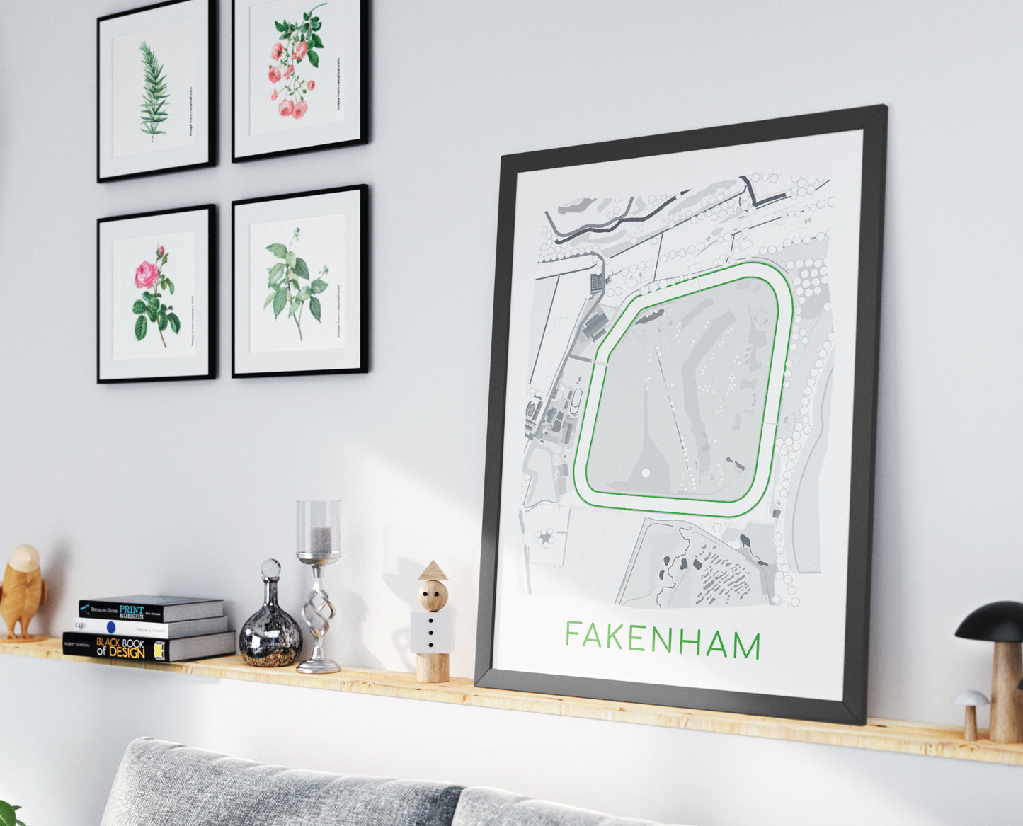 Fakenham Racecourse - Digital Abstract Print