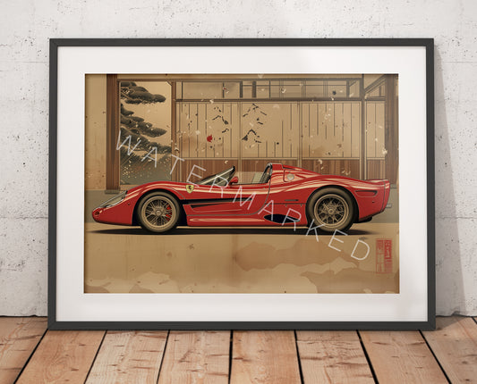 Ferrari Concept Tribute Print - Digital Art
