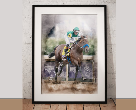 Flightline racehorse print