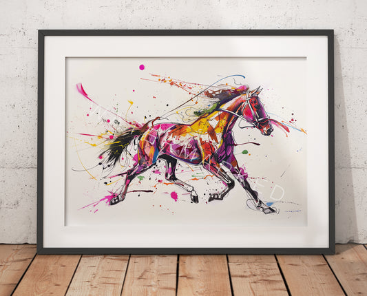 Graffiti Style - Racehorse - Digital Art