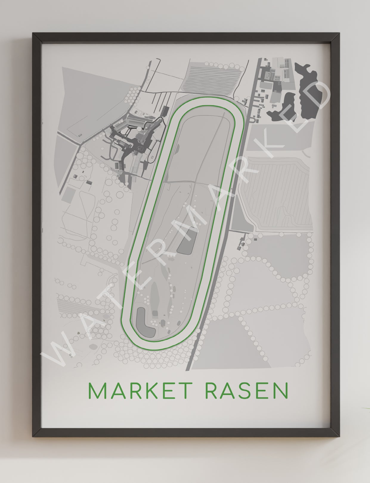 Market Rasen Racecourse - Digital Abstract Print