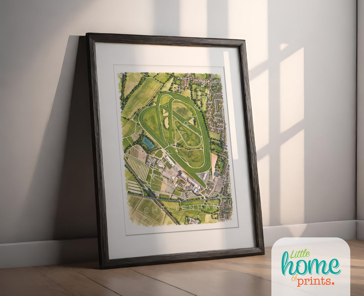 Cheltenham Racecourse Art - Watercolour Print