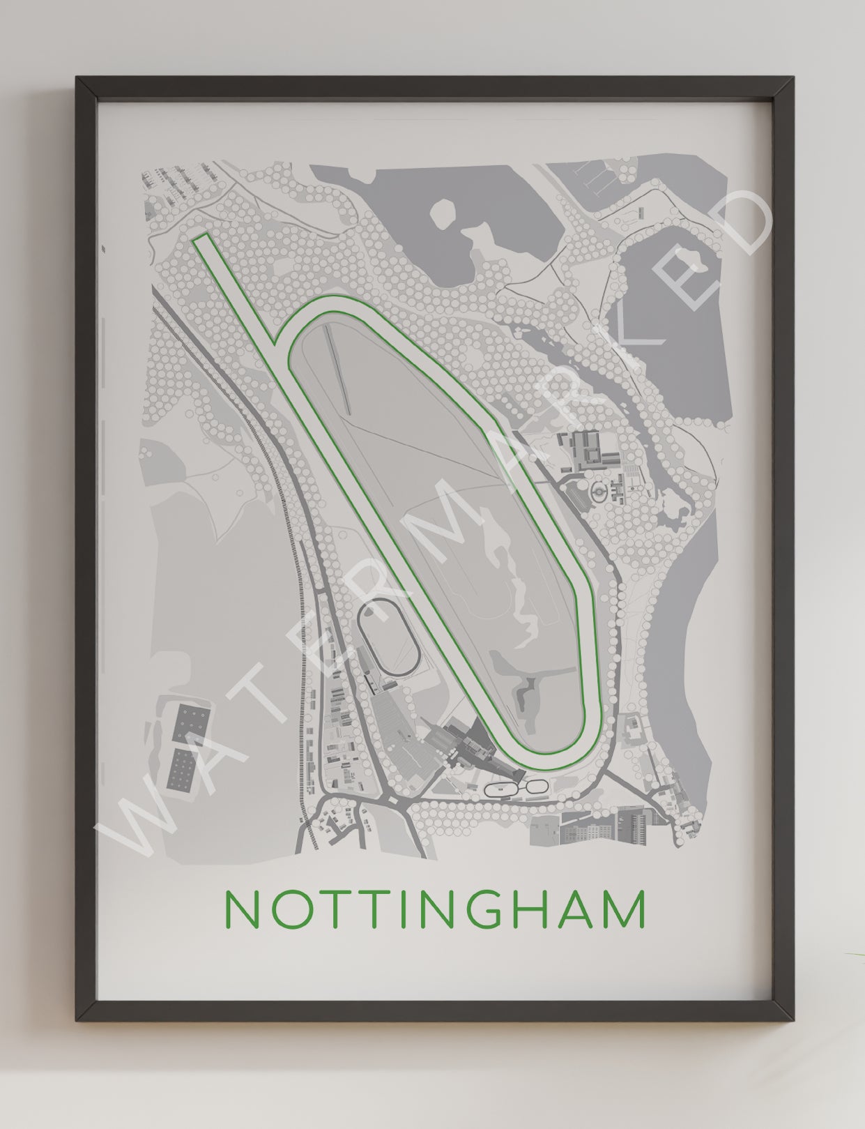 Nottingham Racecourse - Digital Abstract Print