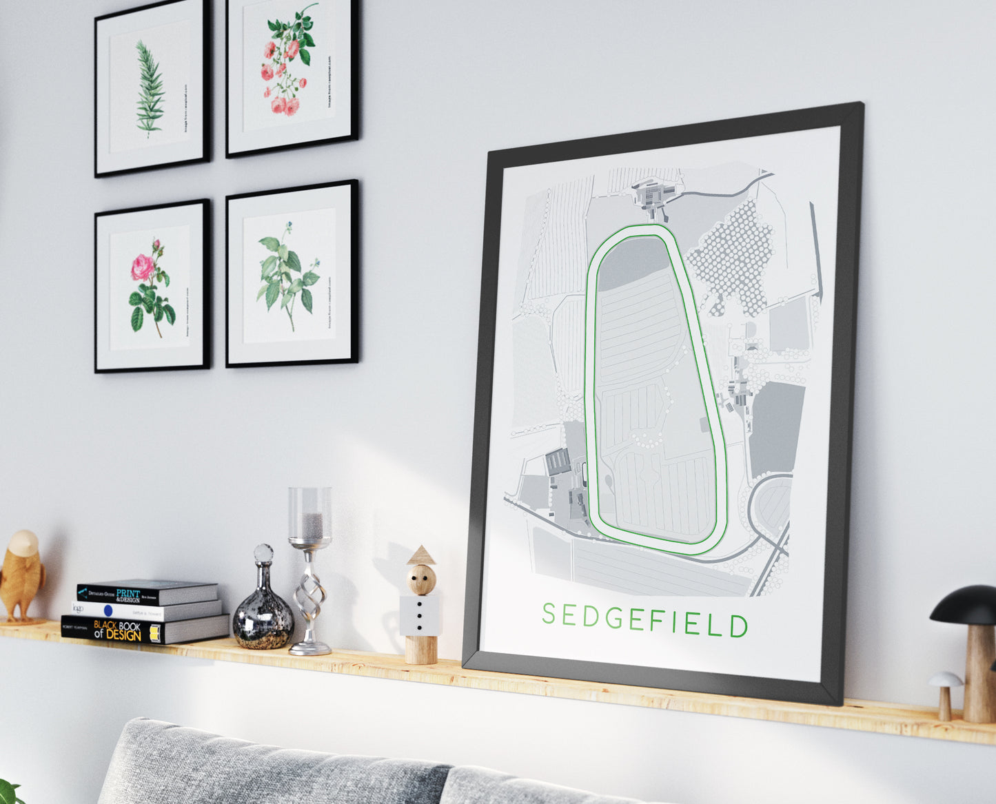 Sedgefield Racecourse - Digital Abstract Print