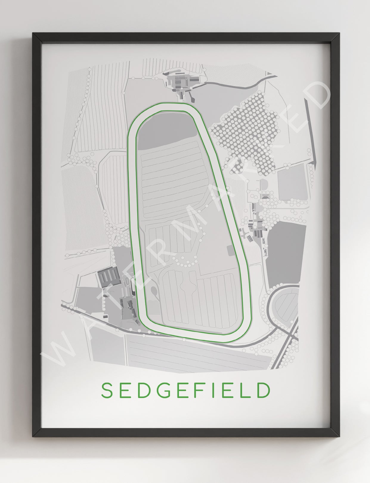 Sedgefield Racecourse - Digital Abstract Print