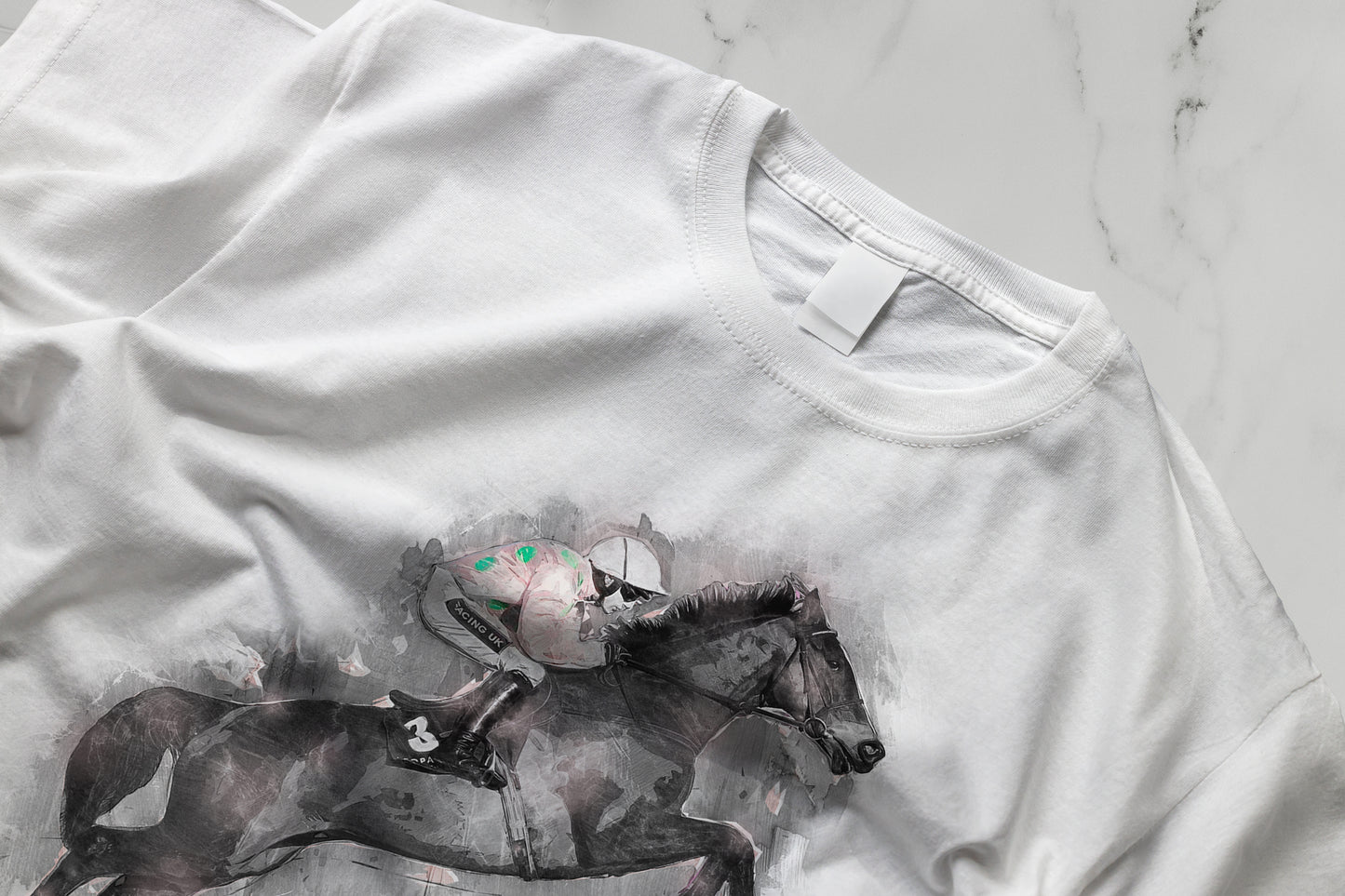 Horse Racing T-Shirt - Vautour Sketch