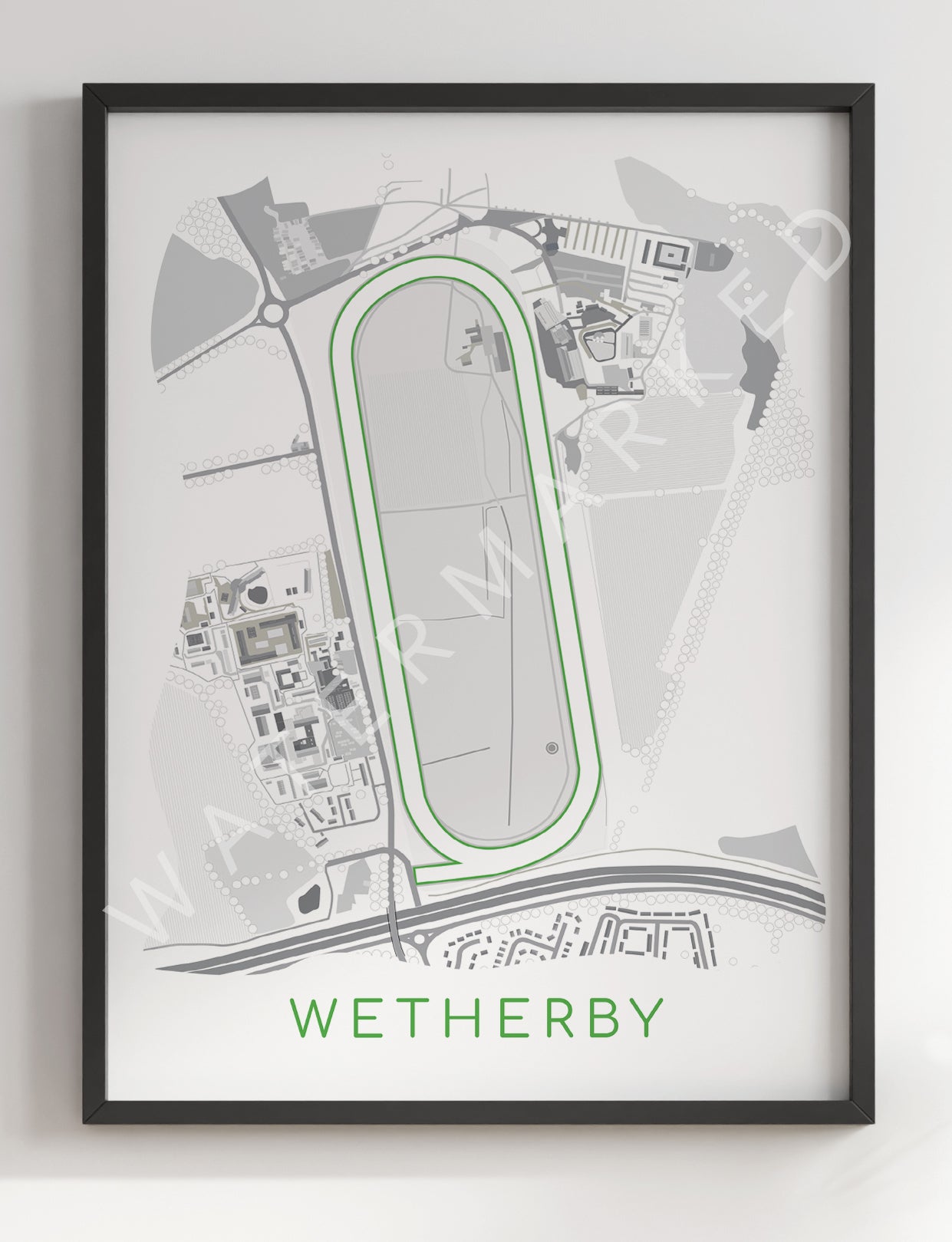 Wetherby Racecourse - Digital Abstract Print