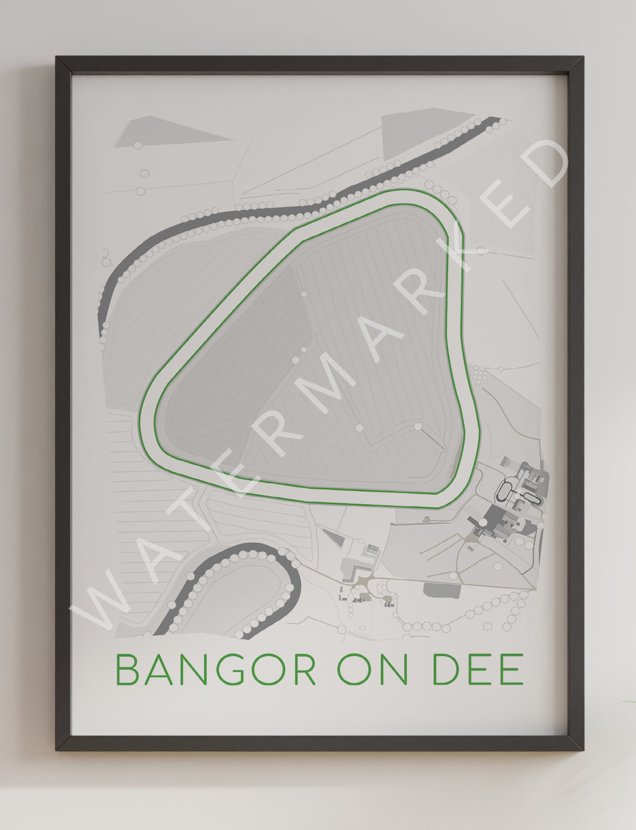 Bangor On Dee Racecourse - Digital Abstract Print