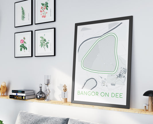 Bangor On Dee Racecourse - Digital Abstract Print