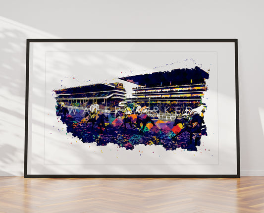 Cheltenham Racecourse - Digital Pop Art Print