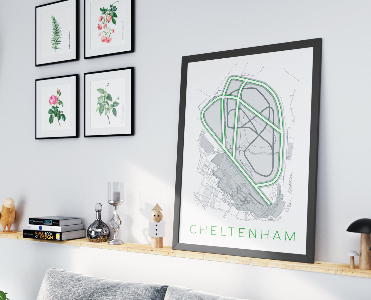 Cheltenham Racecourse - Digital Abstract Print