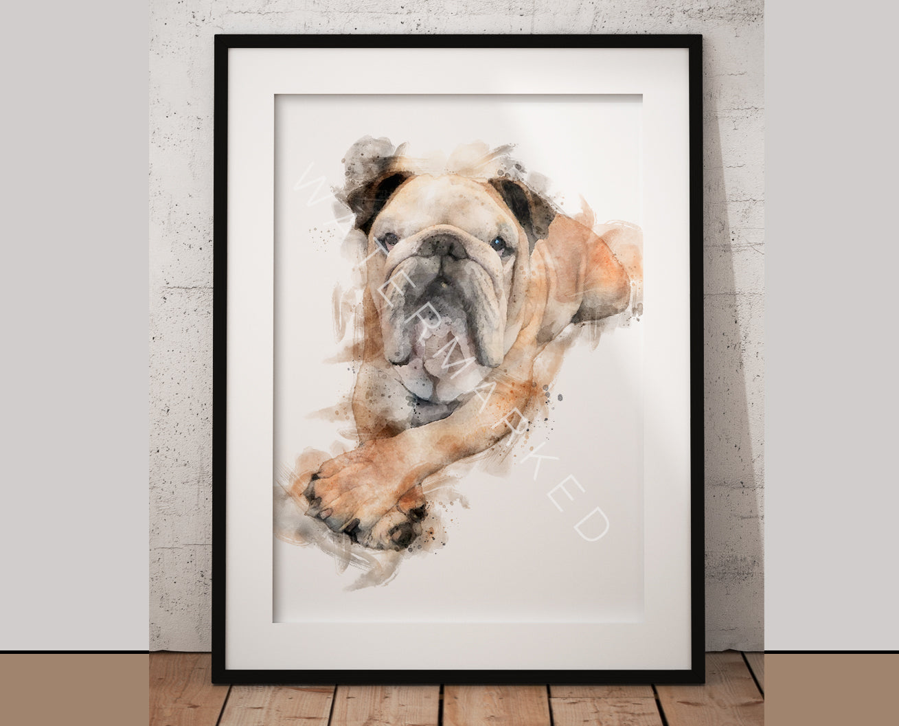 Pet Portrait - Digital Watercolour Print