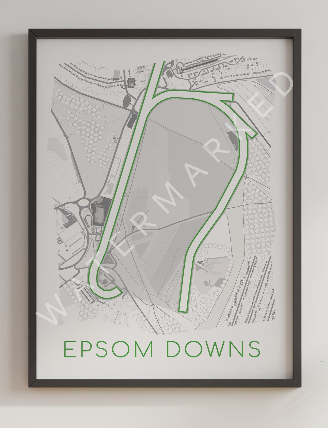 Epsom Downs Racecourse - Digital Abstract Print