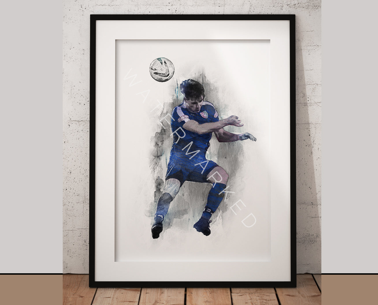 Sports Portrait - Digital Watercolour Print