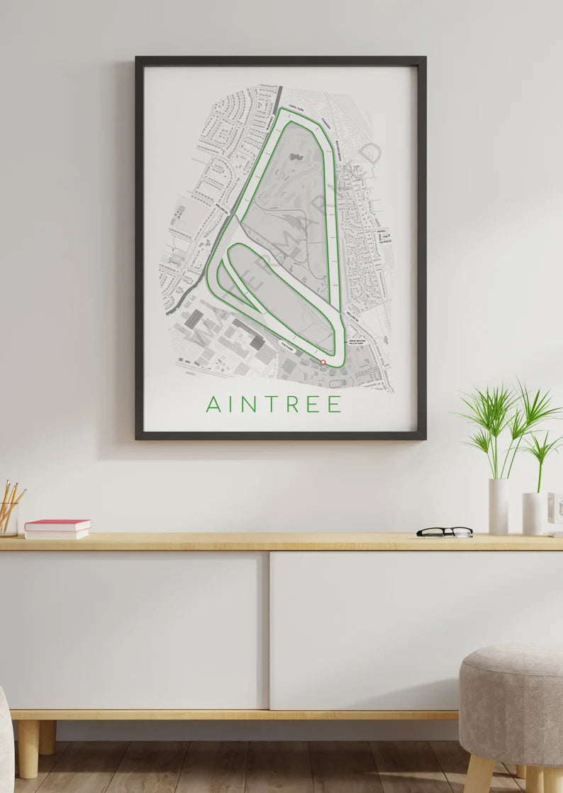 Aintree Racecourse - Digital Abstract Print