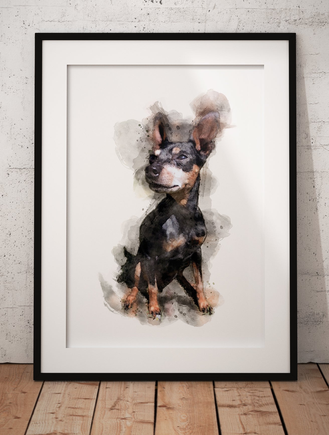 Pet Portrait - Digital Watercolour Print