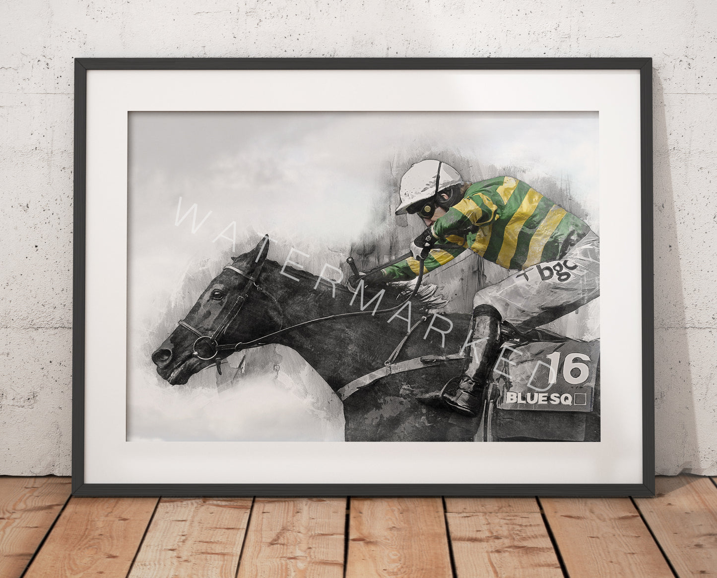 AP McCoy - Graphic Sketch Print