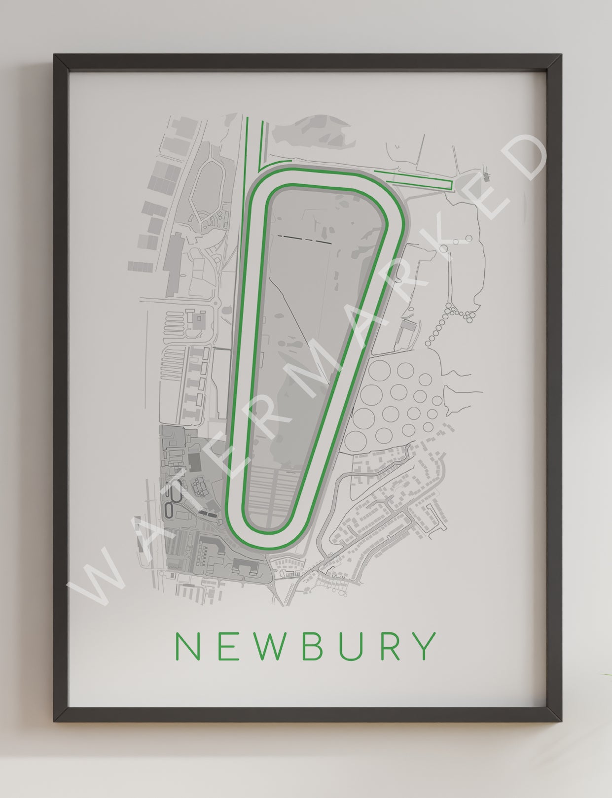 Newbury Racecourse - Digital Abstract Print