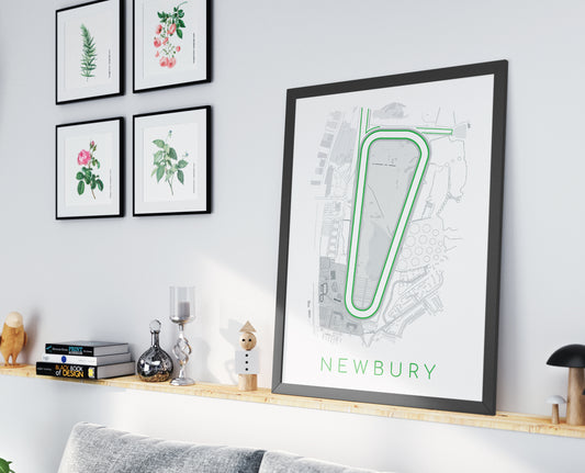 Newbury Racecourse - Digital Abstract Print
