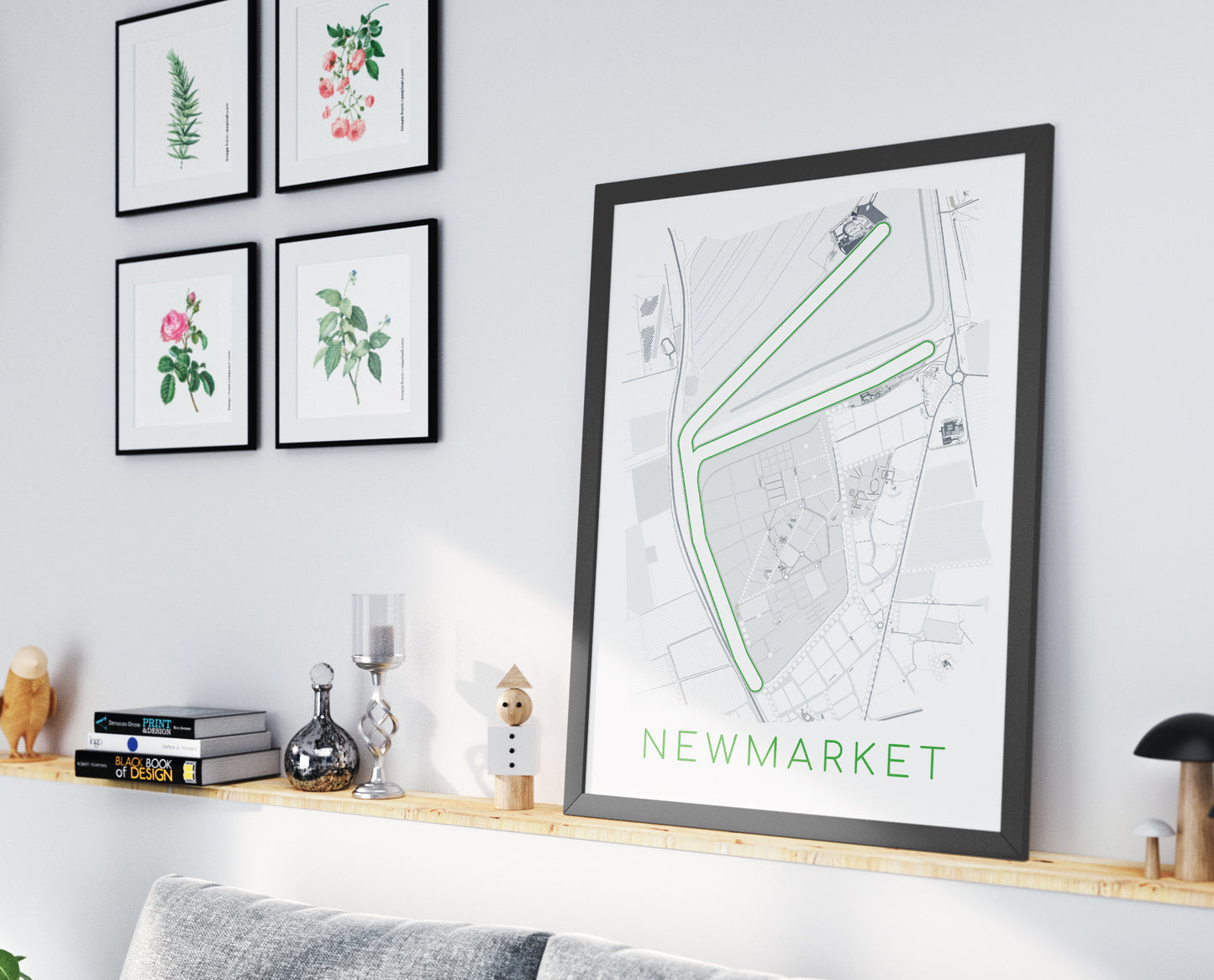 Newmarket Racecourse - Digital Abstract Print
