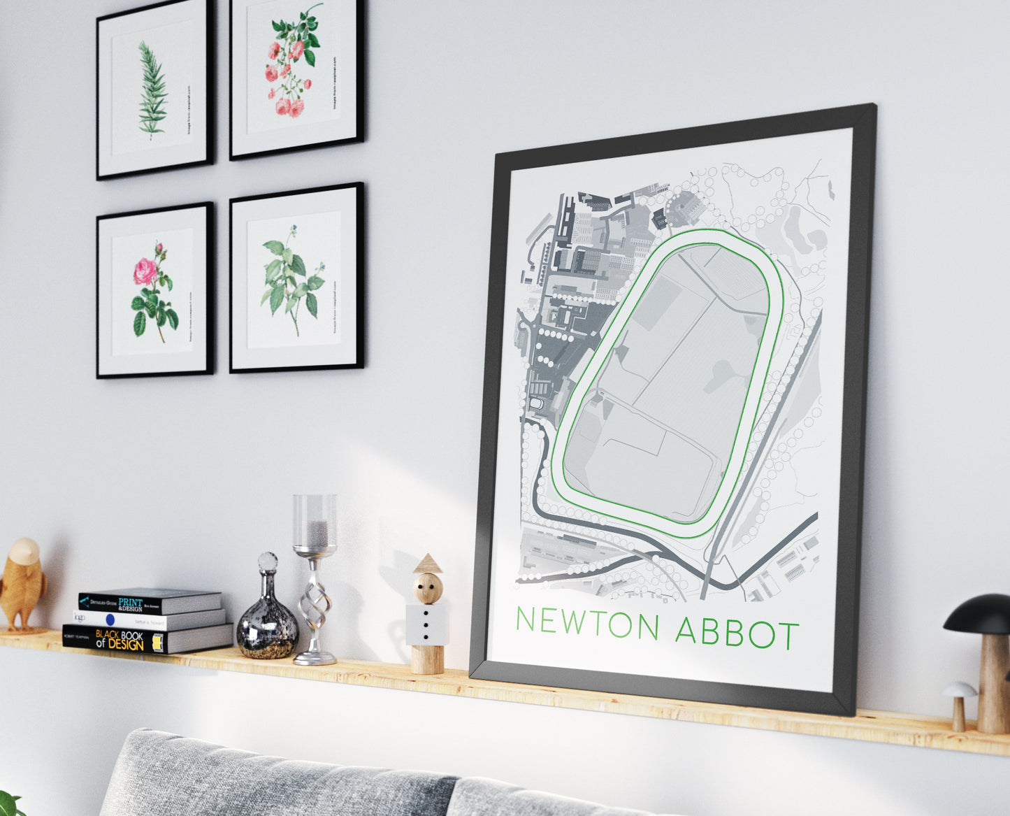 Newton Abbot Racecourse - Digital Abstract Print