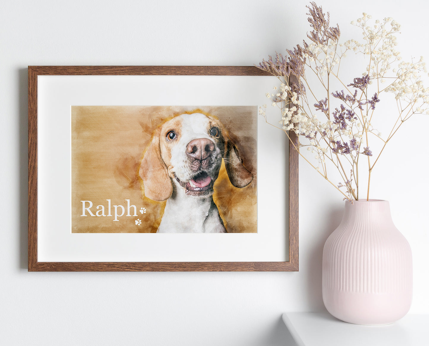 Pet Portrait - Digital Watercolour Print