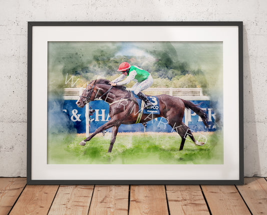 Pyledriver - Horse Racing Digital Watercolour Art Print