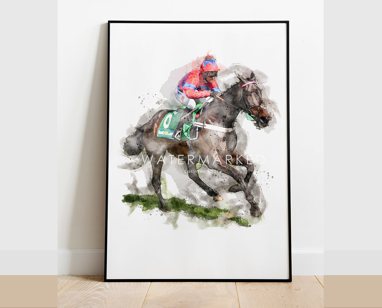 Sprinter Sacre - Horse Racing Digital Watercolour Print