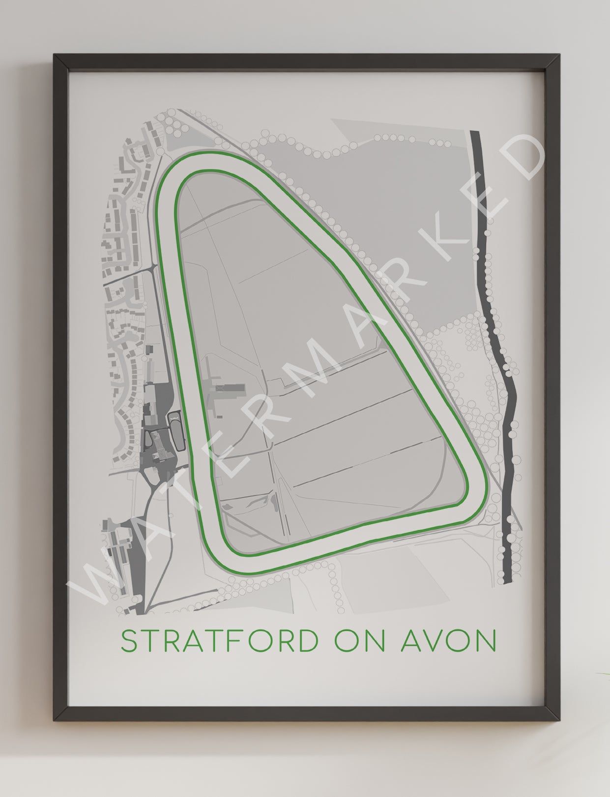 Stratford On Avon Racecourse - Digital Abstract Print