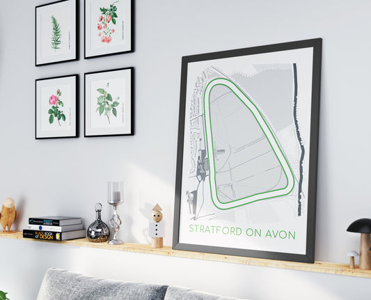 Stratford On Avon Racecourse - Digital Abstract Print
