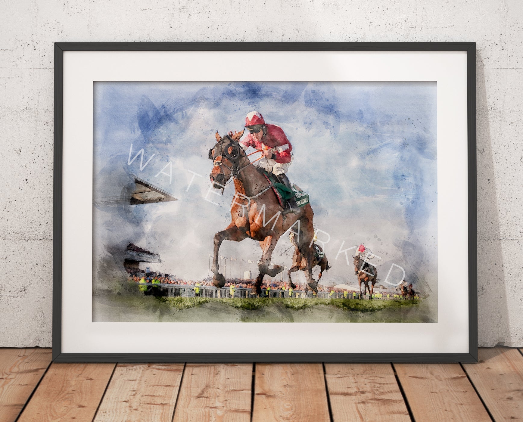 Tiger Roll Racehorse Print - Digital Watercolour Art – Little Home Of ...