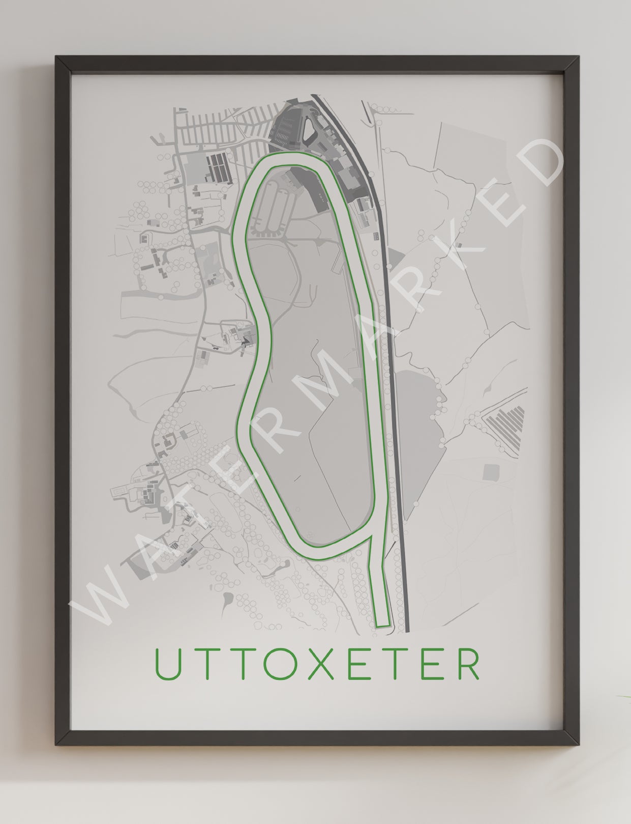 Uttoxeter Racecourse - Digital Abstract Print