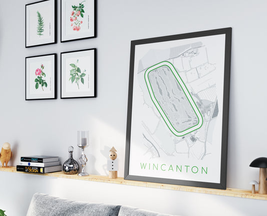 Wincanton Racecourse - Digital Abstract Print