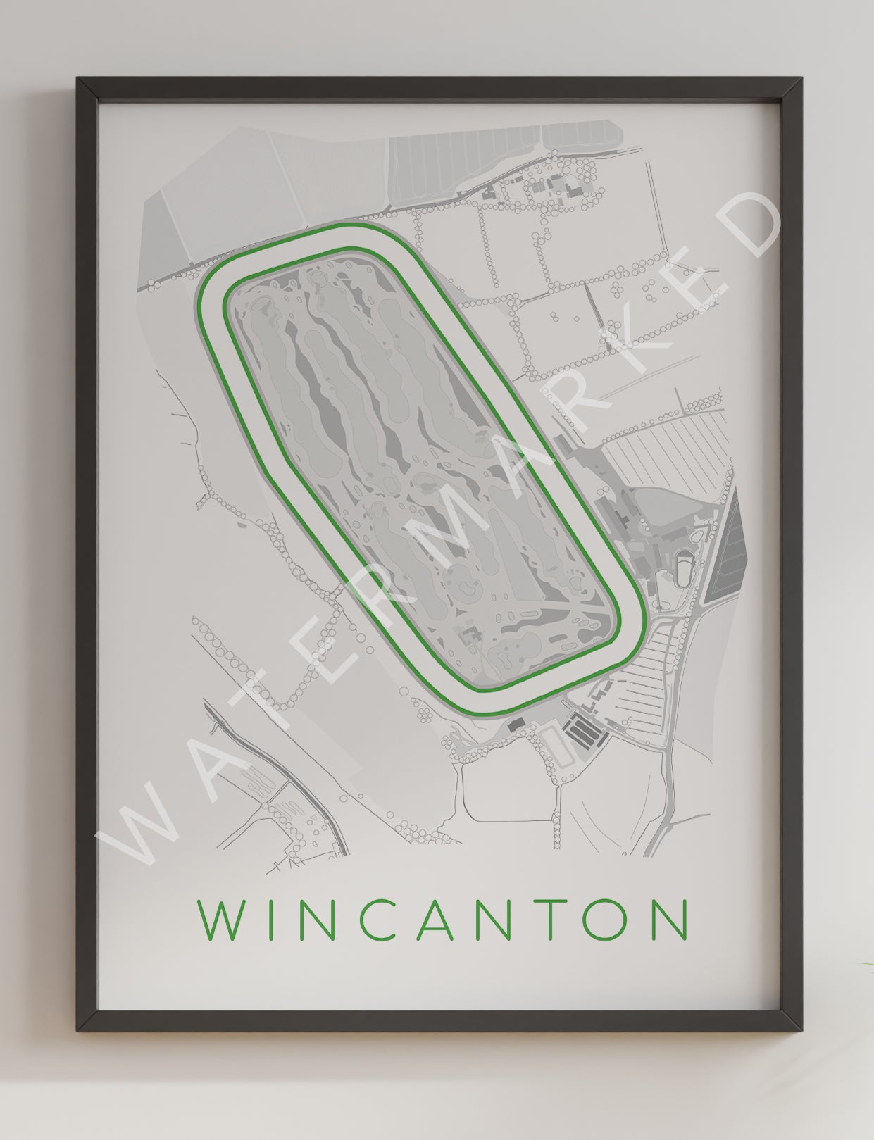 Wincanton Racecourse - Digital Abstract Print