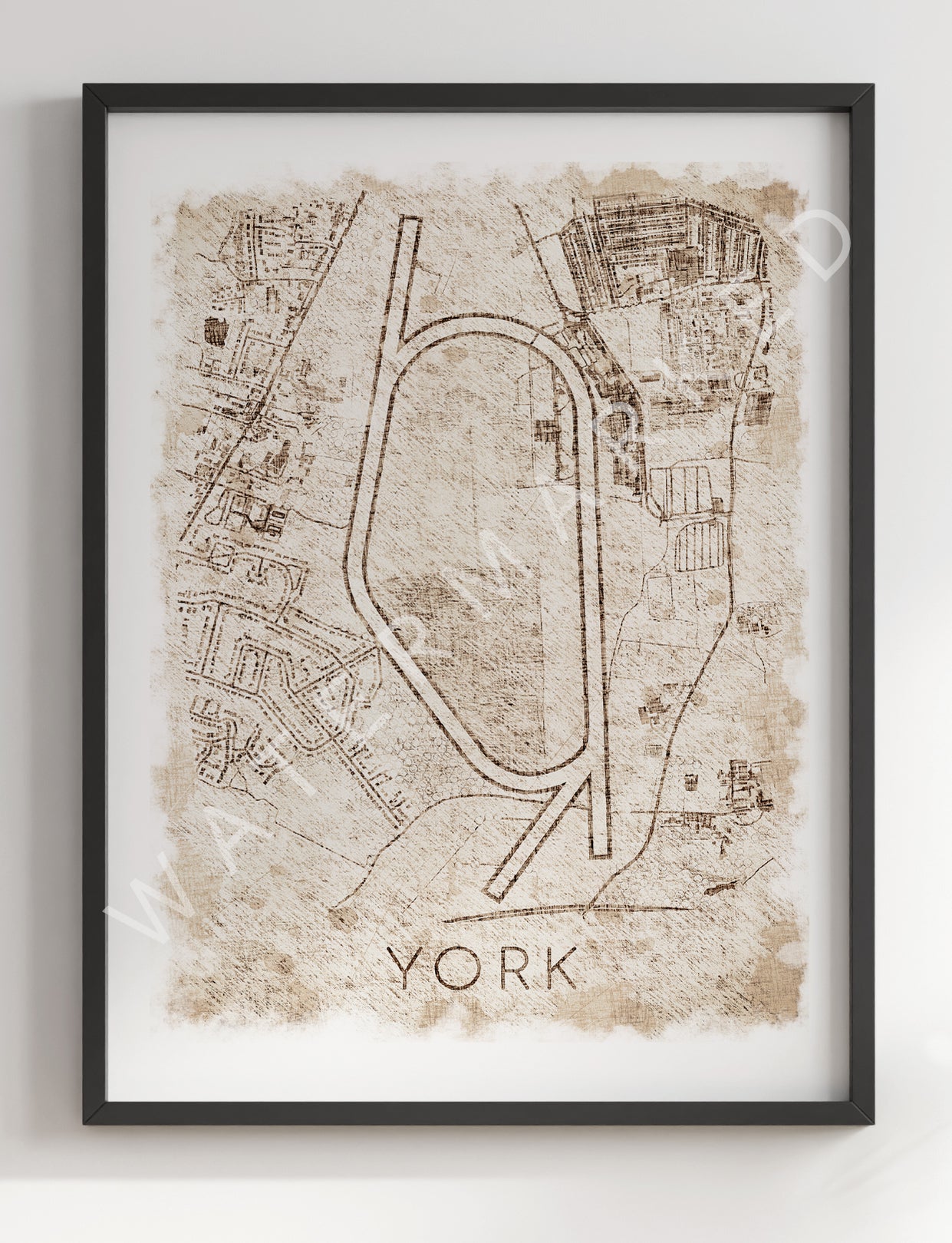 York Racecourse - Digital Abstract Print